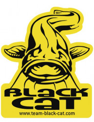 Nálepka s logom Black Cat, 9x7,5cm
