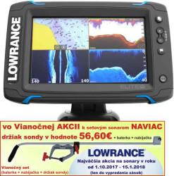 Lowrance Elite-7 Ti sonar TotalScan sondou