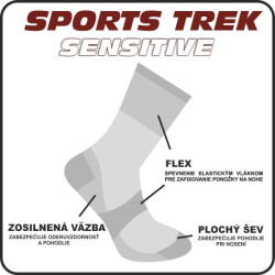 Funkčné ponožky SPORTS TREK Sensitive