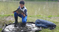 Rybrska podloka pod ryby 120*60cm