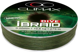 Potápavé šnúry Climax iBraid Dive - 135m - olivová