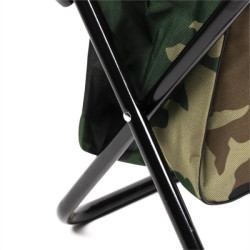 Rybrska stolika s operadlom - camou farba - 1-8kg