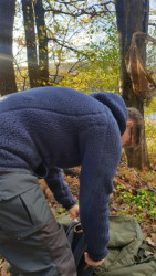 Mikina s kapucou Geoff Anderson Teddy - modr