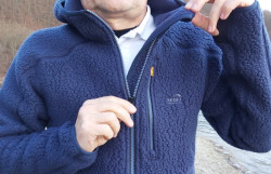 Mikina s kapucou Geoff Anderson Teddy - modr