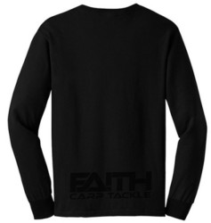 Rybrske triko s dlhm rukvom FAITH - ierne