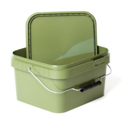 Rybrske vedro + vrchnk- objem 5L- farba zelen