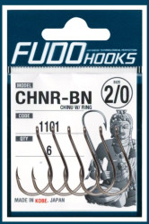 Kaprrske hiky Fudo Hooks Chinu 6ks - s okom