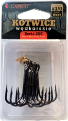 Rybrsky trojhik s protihrotom Expert 1215 - ierny