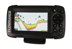 ist vykreslenie sonaru v reime Fish ID so zobrazenm symbolov rb